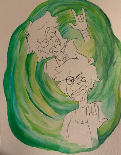 Rick and Em watercolor